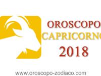 Oroscopo Capricorno 2018
