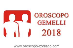 Oroscopo Gemelli 2018