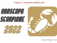 Oroscopo 2022 Scorpione
